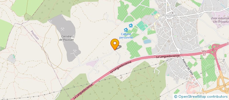 localisation de l'entreprise SCI DU CHEMIN DE LOUPIAN  POUSSAN