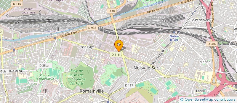 localisation de l'entreprise SCI DU CHEMIN DES GROUX à NOISY-LE-SEC