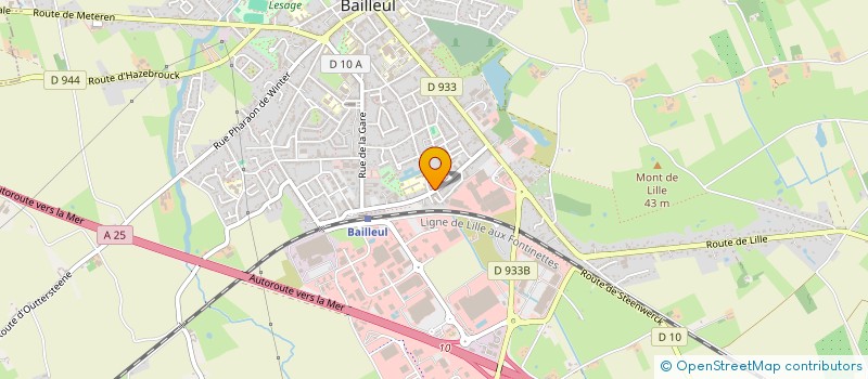 localisation de l'entreprise SCI DU CHEMIN DES LOUPS à BAILLEUL
