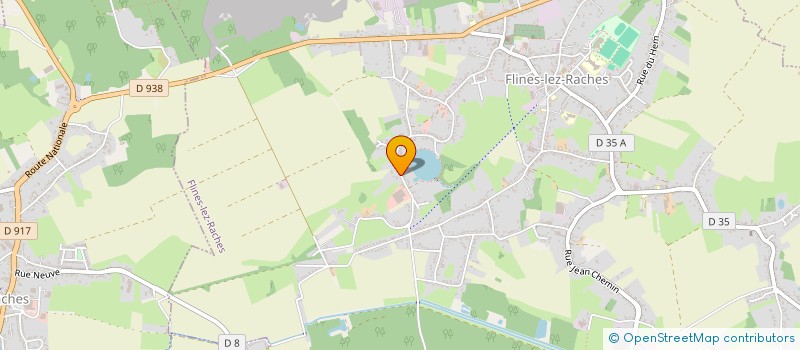 localisation de l'entreprise SCI DU CHEMIN DES PRIERES  FLINES-LEZ-RACHES