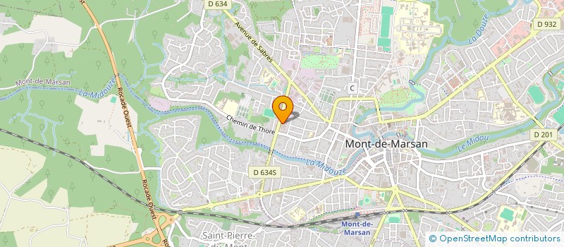 localisation de l'entreprise SCI DU CHEMIN DES USINES à MONT-DE-MARSAN