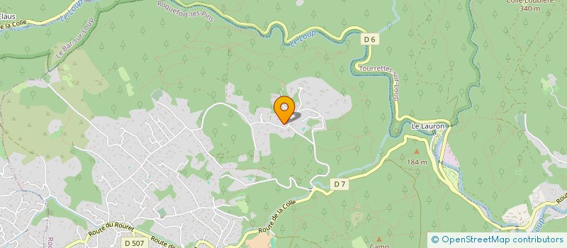 localisation de l'entreprise SCI DU CHEMIN DES VALLONS à ROQUEFORT-LES-PINS