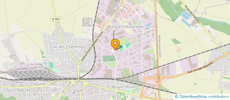 localisation de l'entreprise SCI DU CHEMIN DU JEU DE PAUME à LAON