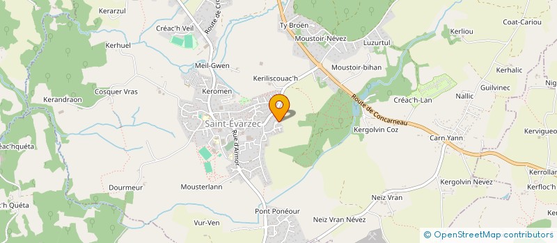 localisation de l'entreprise SCI DU CHEMIN DU MUR  SAINT-EVARZEC