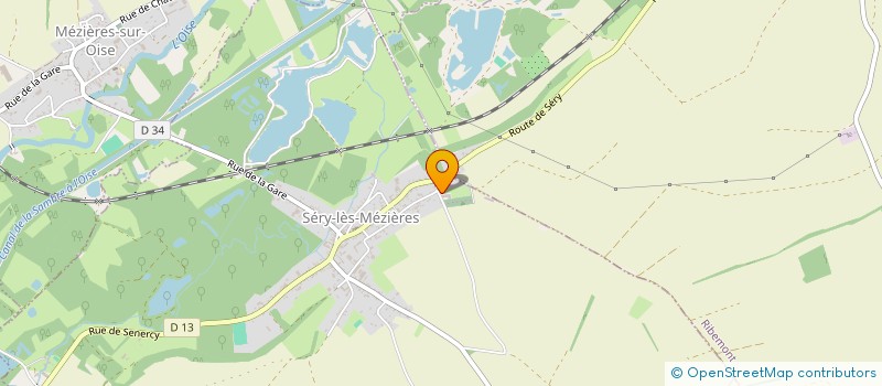 localisation de l'entreprise SCI DU CHEMIN DU SEIGNEUR  SERY-LES-MEZIERES