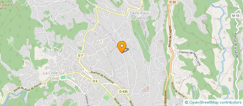 localisation de l'entreprise SCI DU CHEMIN FAISANT à SAINT-PAUL-DE-VENCE