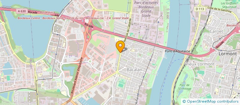 localisation de l'entreprise SCI DU CHEMIN LAFITTE PROLONGE  BORDEAUX