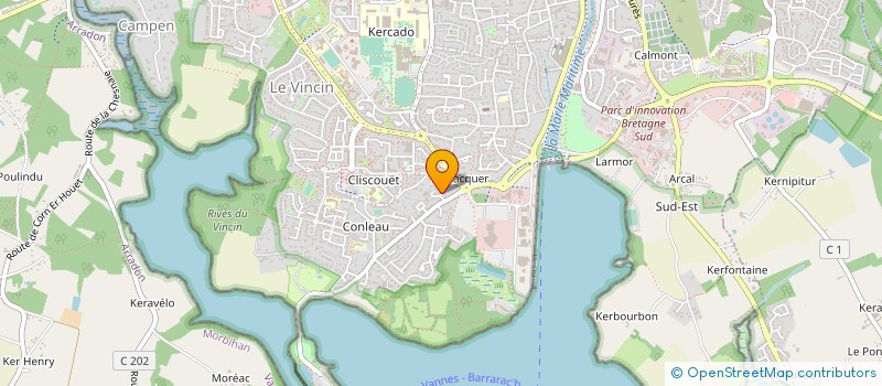 localisation de l'entreprise SCI DU CHEMIN MONTOIS à VANNES