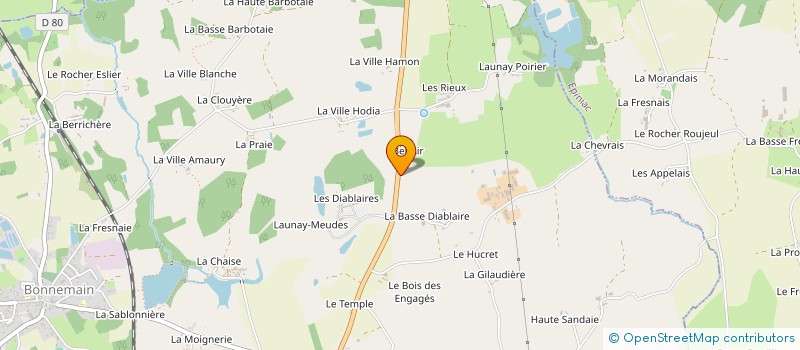 localisation de l'entreprise SCI DU CHEMIN MORGAN  BONNEMAIN