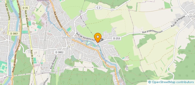 localisation de l'entreprise SCI DU CHEMIN NOIR  SELONCOURT