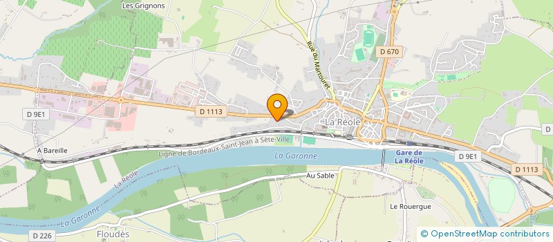 localisation de l'entreprise SCI DU CHEMIN ROYAL  LA REOLE