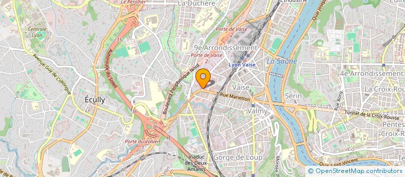 localisation de l'entreprise SCI DU CHEMIN SAINT SIMON  LYON