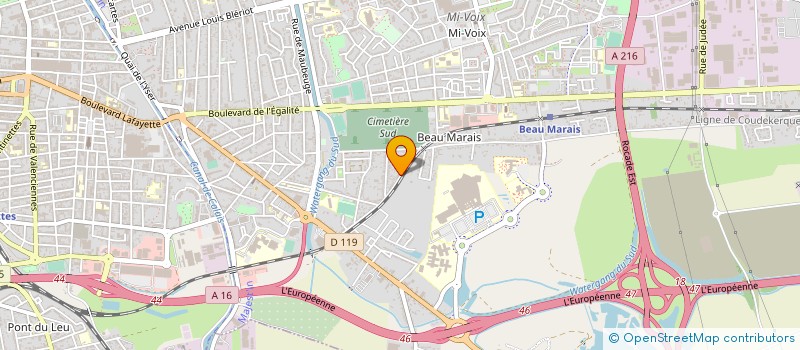 localisation de l'entreprise SCI DU CHEMIN VERT  CALAIS