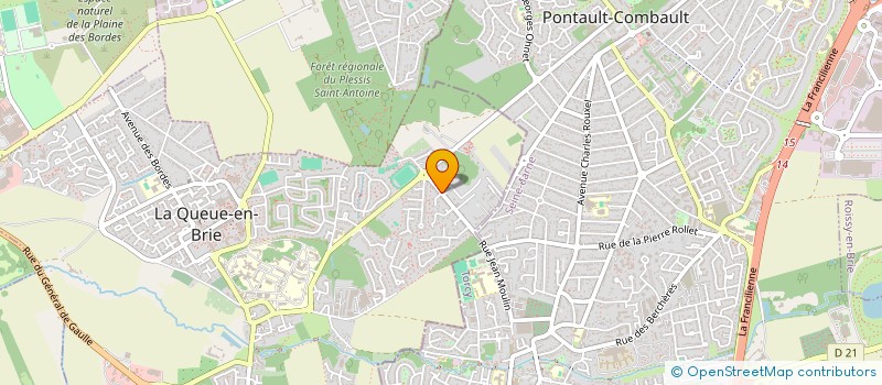 localisation de l'entreprise SCI DU CHEMIN VERT  LA QUEUE-EN-BRIE