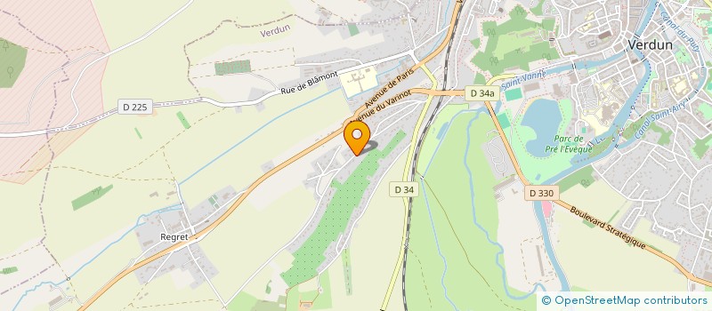 localisation de l'entreprise SCI DU CHEMIN VERT à VERDUN