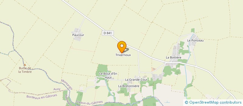 localisation de l'entreprise SCI DU CHEMIN VERT à SCEAUX-DU-GATINAIS