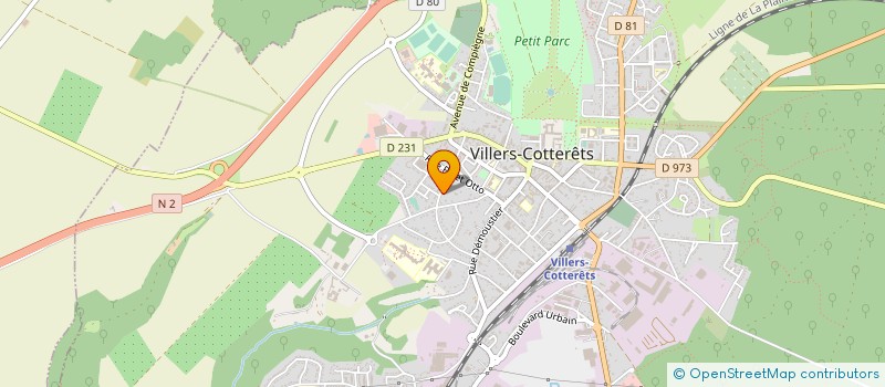 localisation de l'entreprise SCI DU CHEMIN VERT à VILLERS-COTTERETS
