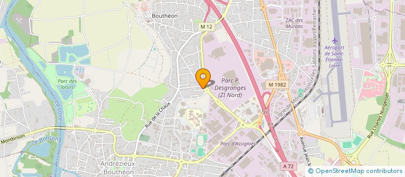 localisation de l'entreprise SCI DU CHEMIN VERT  ANDREZIEUX-BOUTHEON