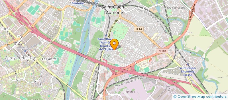 localisation de l'entreprise SCI DU CHEMIN VERT  SAINT-OUEN-L'AUMONE