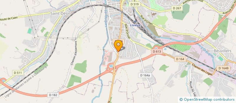 localisation de l'entreprise SCI DU CHEMIN WICART à LISIEUX