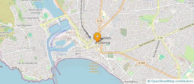 localisation de l'entreprise SCI DU CHENAL à LES SABLES D'OLONNE