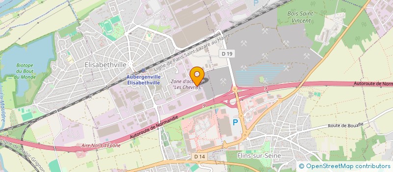 localisation de l'entreprise SCI DU CHENAL  AUBERGENVILLE