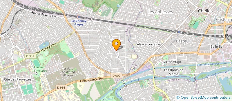 localisation de l'entreprise SCI DU CHENAY  GAGNY