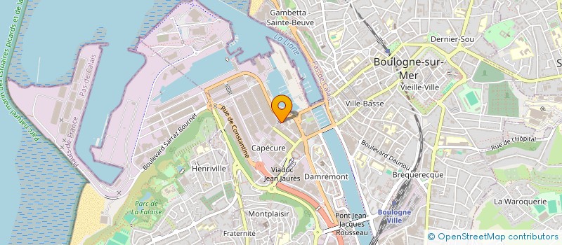 localisation de l'entreprise SCI DU CHENE  BOULOGNE-SUR-MER