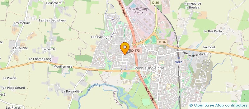 localisation de l'entreprise SCI DU CHENE  VERN-SUR-SEICHE