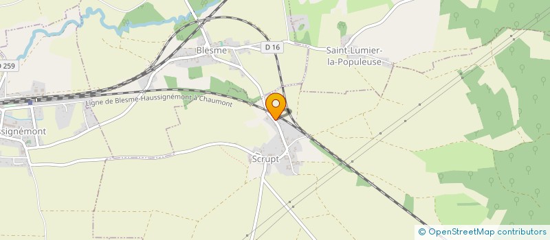 localisation de l'entreprise SCI DU CHENE  SCRUPT