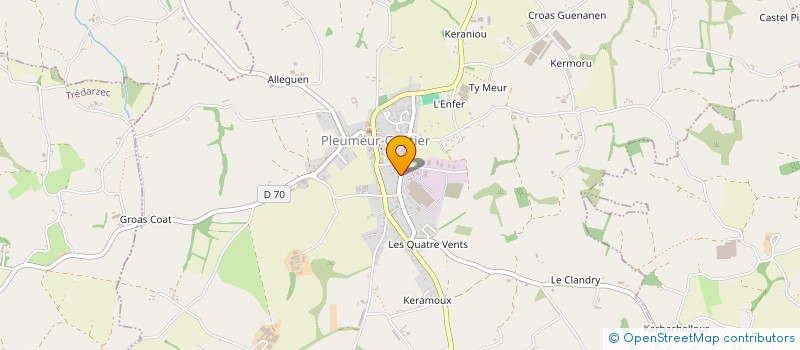 localisation de l'entreprise SCI DU CHENE  PLEUMEUR-GAUTIER