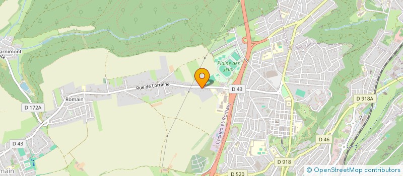 localisation de l'entreprise SCI DU CHENE  COSNES-ET-ROMAIN