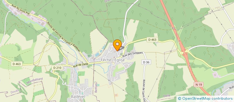 localisation de l'entreprise SCI DU CHENE à FECHE-L'EGLISE