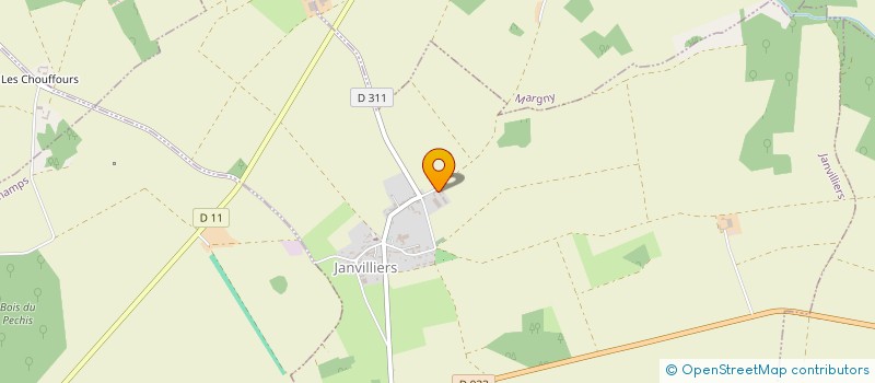 localisation de l'entreprise SCI DU CHENE  JANVILLIERS