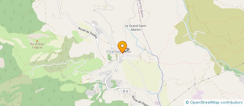 localisation de l'entreprise SCI DU CHENE à CHAMPTERCIER