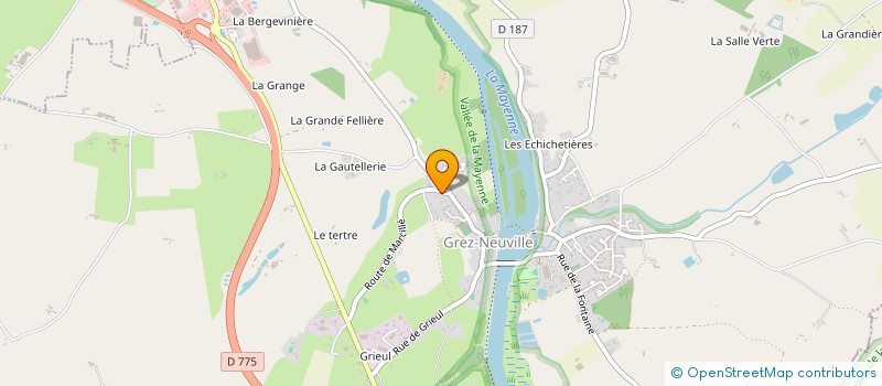 localisation de l'entreprise SCI DU CHENE  LONGUENEE-EN-ANJOU