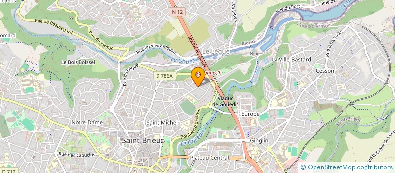 localisation de l'entreprise SCI DU CHENE AUX MERLES à SAINT-BRIEUC