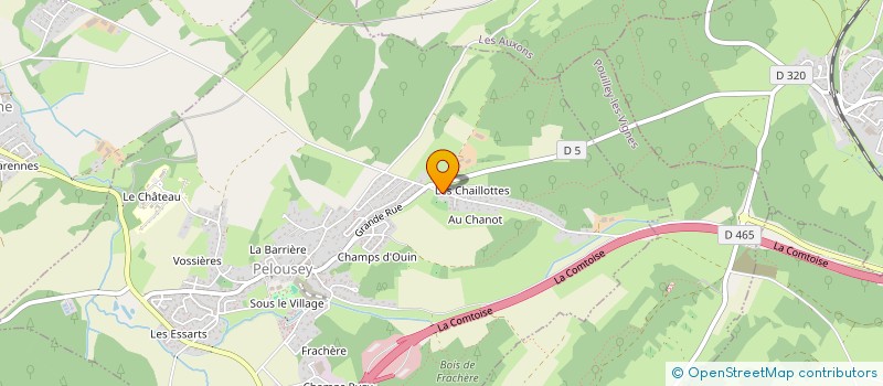 localisation de l'entreprise SCI DU CHENE BENIT  PELOUSEY