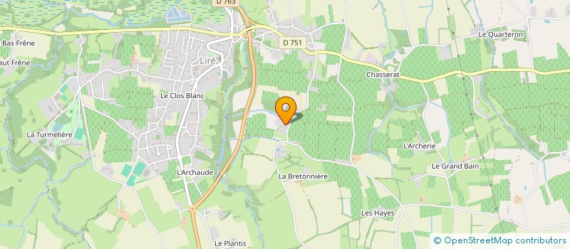 localisation de l'entreprise SCI DU CHENE CRUCY  OREE-D'ANJOU