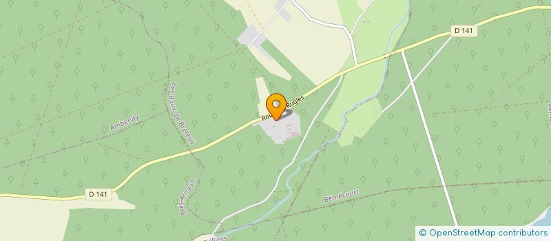 localisation de l'entreprise SCI DU CHENE REGNIER  LES BAUX-DE-BRETEUIL