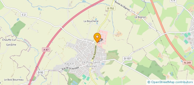 localisation de l'entreprise SCI DU CHENE ROND à CHOLET