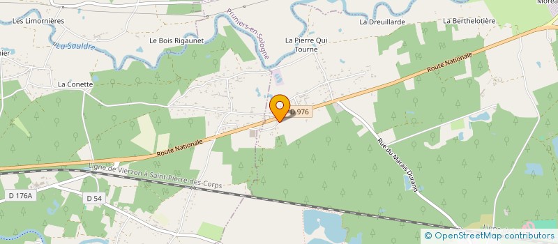 localisation de l'entreprise SCI DU CHENE ROND  GIEVRES