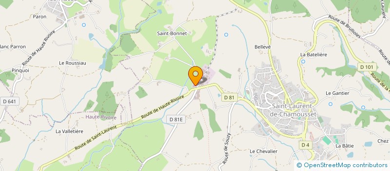 localisation de l'entreprise SCI DU CHENE ROUGE  SAINT-LAURENT-DE-CHAMOUSSET