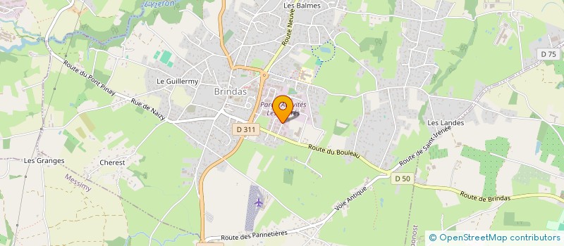 localisation de l'entreprise SCI DU CHENE ROUGE  BRINDAS