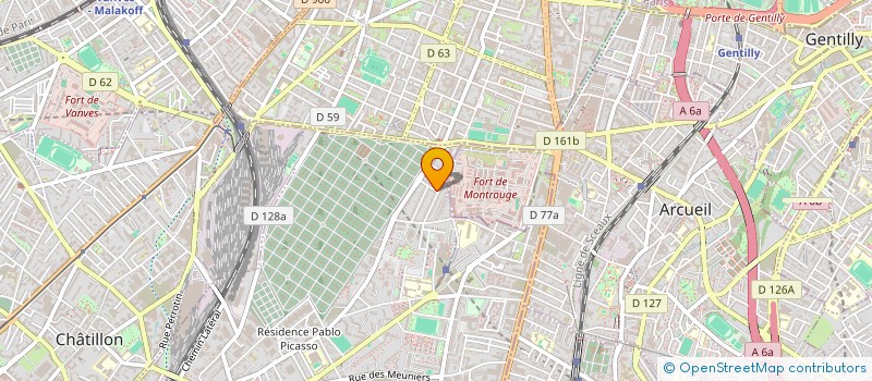 localisation de l'entreprise SCI DU CHENE SECULAIRE  BAGNEUX