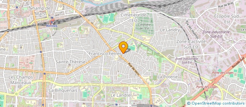 localisation de l'entreprise SCI DU CHENE, STE EN LIQUIDATION  RENNES