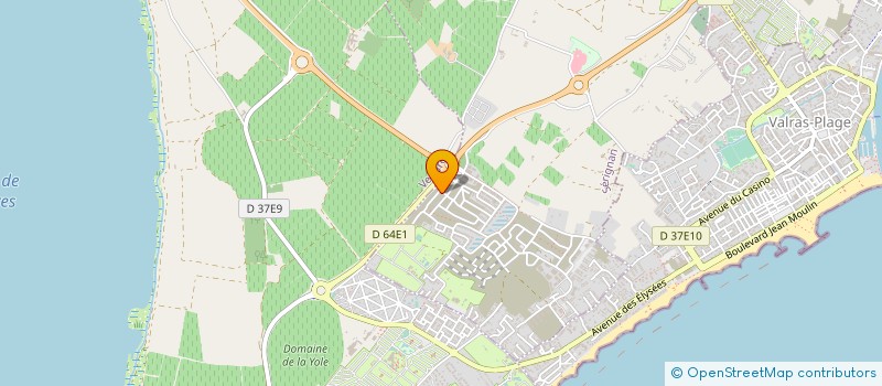 localisation de l'entreprise SCI DU CHENE VERT à SERIGNAN
