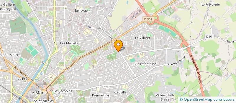 localisation de l'entreprise SCI DU CHENE VERT  LE MANS