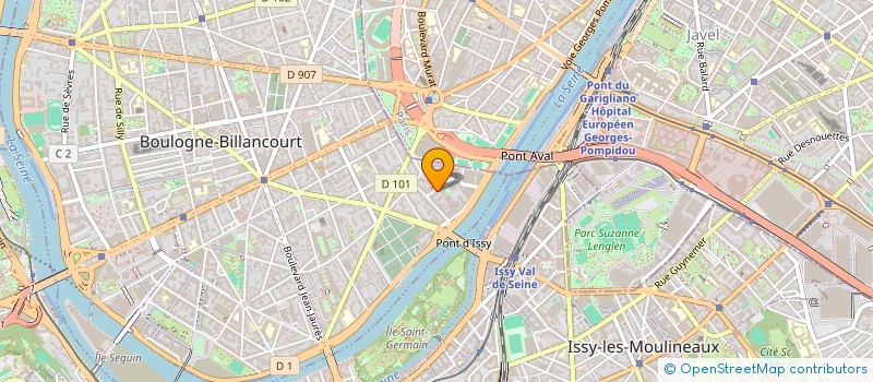 localisation de l'entreprise SCI DU CHENE VERT à BOULOGNE-BILLANCOURT