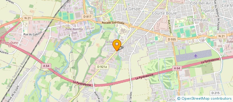 localisation de l'entreprise SCI DU CHENE VERT  ODOS